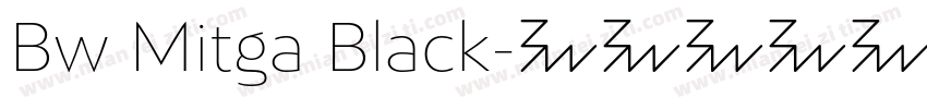 Bw Mitga Black字体转换